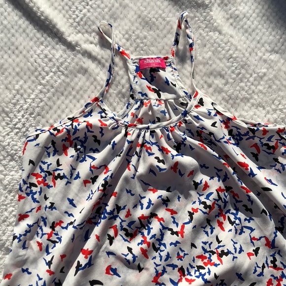 3/$15❤️Shasa Red White Blue Bird Tank - Picture 3 of 4